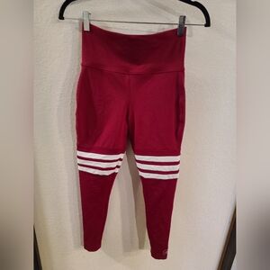 Bombshell Sportswear Thigh High Leggings in Maroon Size L